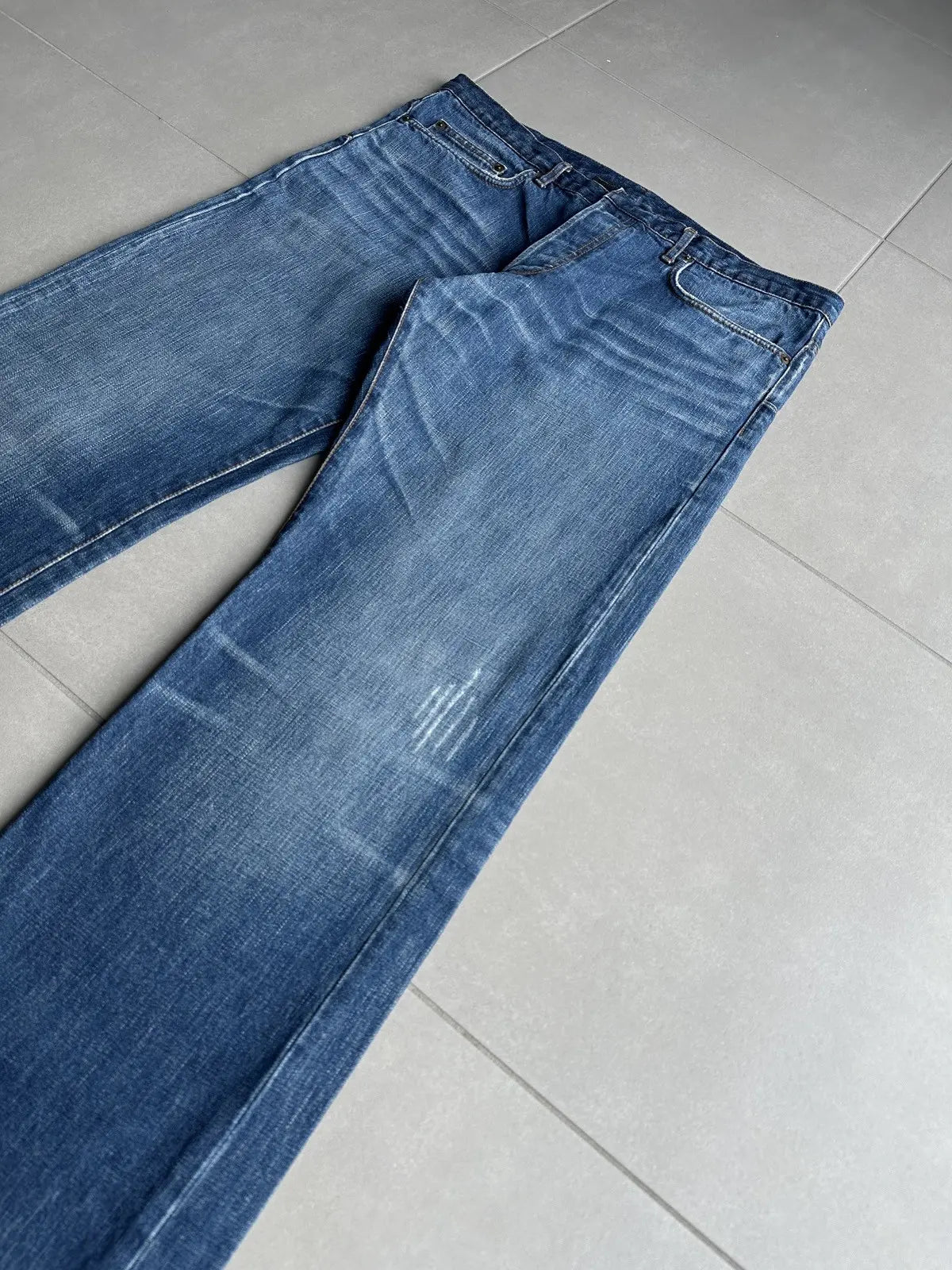 Dior Homme AW06 washed blue clawmark jeans