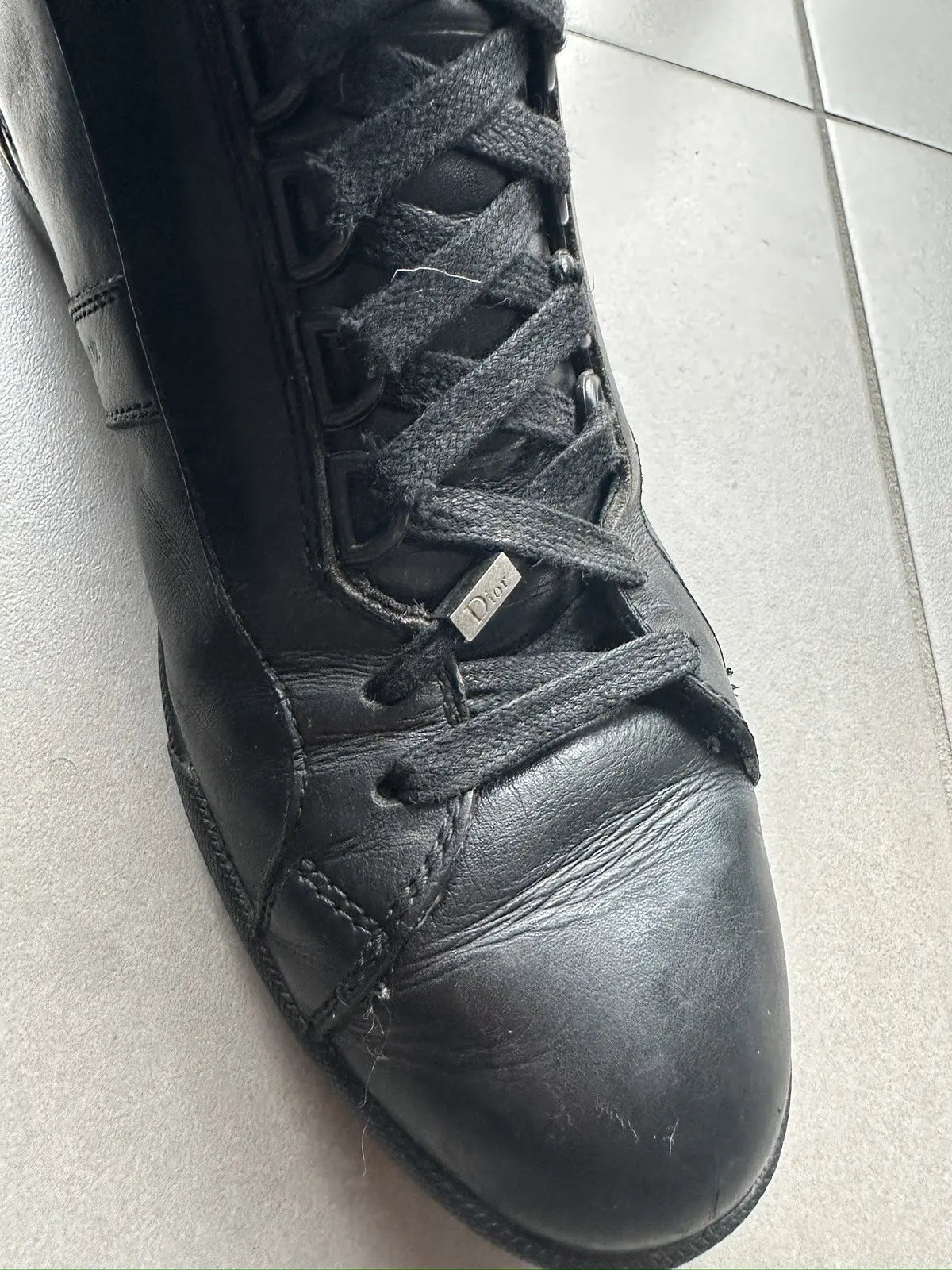 Dior Homme SS04 “Strip” high-top sneakers
