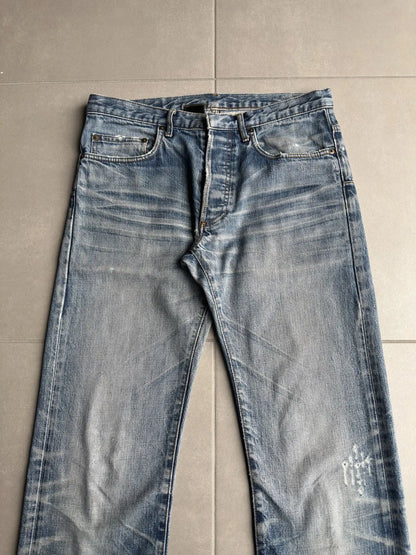 Dior homme AW06 “these grey days” washed clawmark jeans