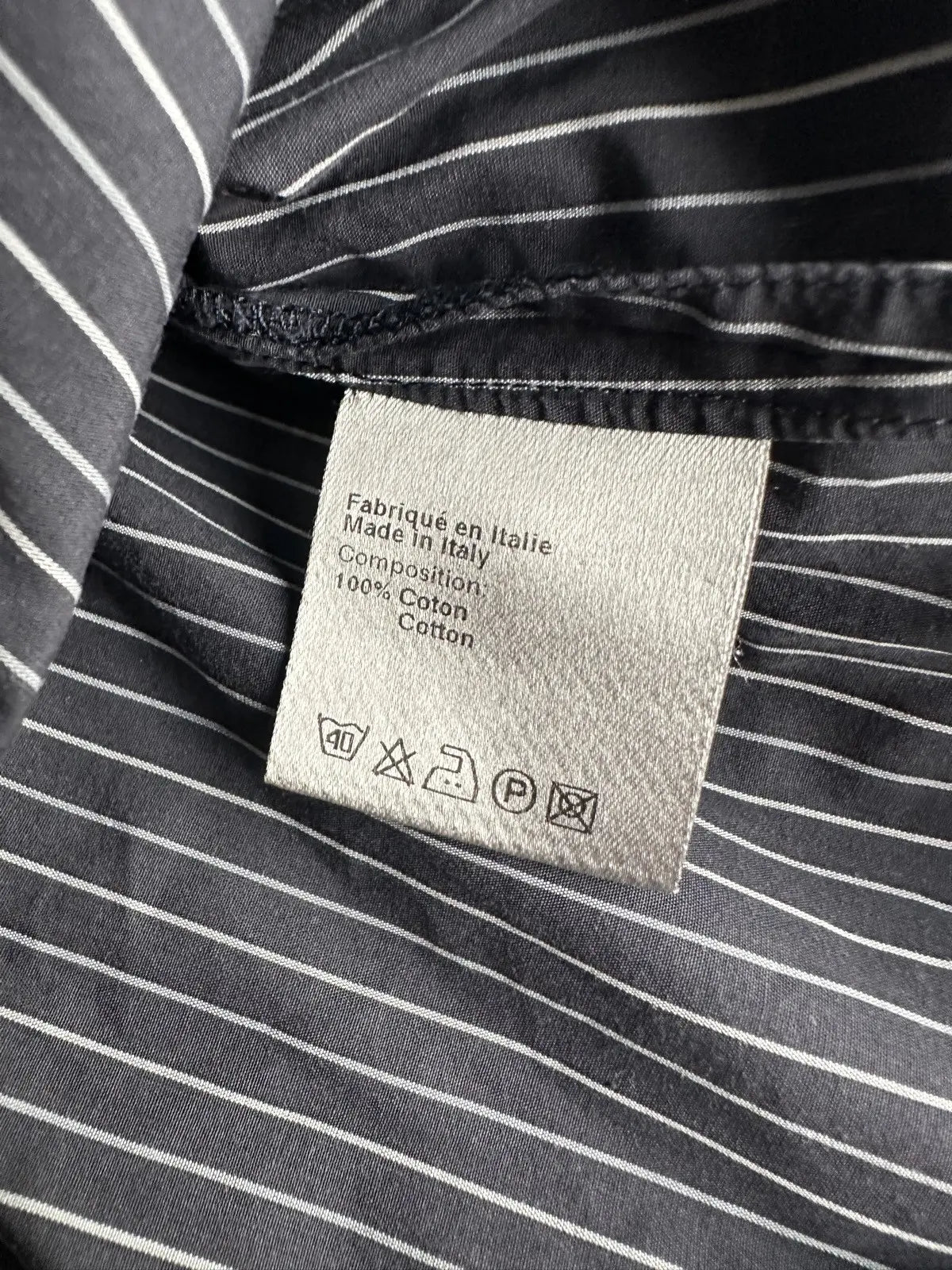 Dior Homme AW06 "These grey days" striped button up shirt