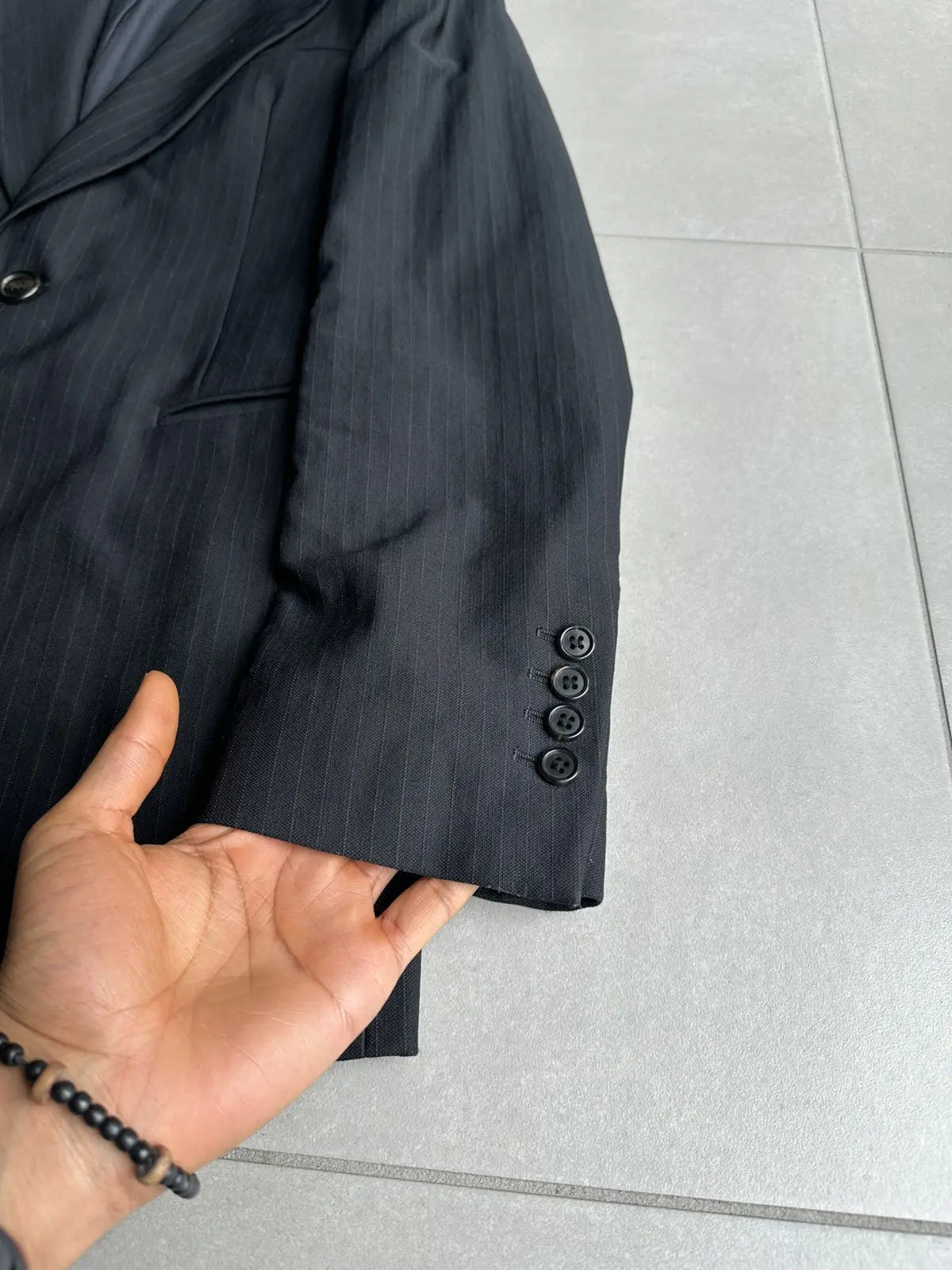 Ann Demeulemeester SS03 peak lapel Pinstripe blazer