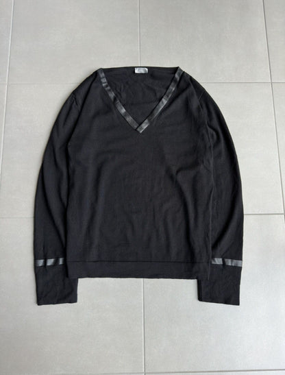 Dior Homme AW03 “Luster” waxed v-neck sweater