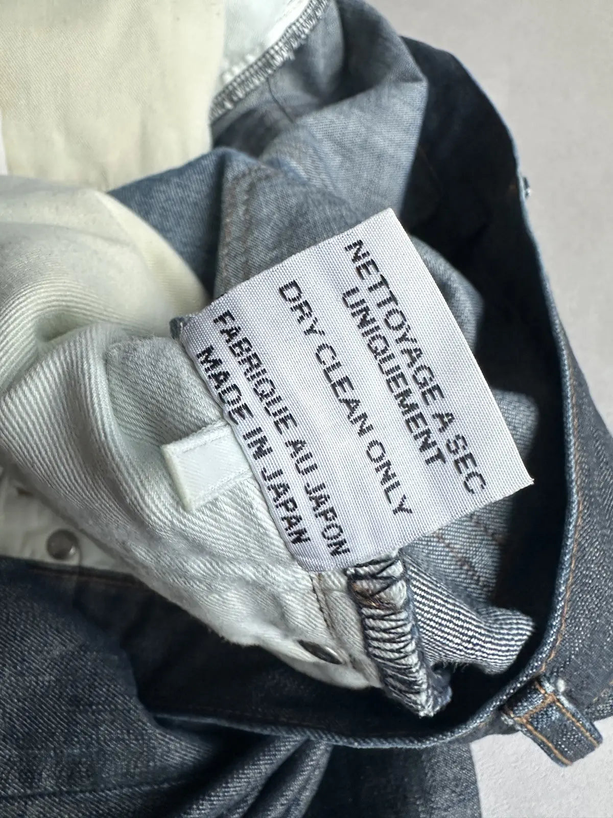 Dior Homme AW07 “Navigate” wax coated denim