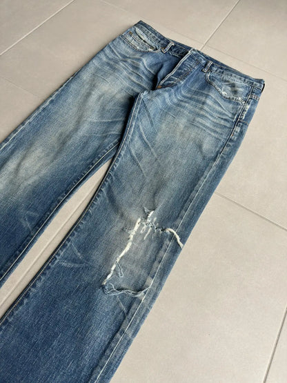 Dior homme SS03 “Follow me” distressed clawmark denim