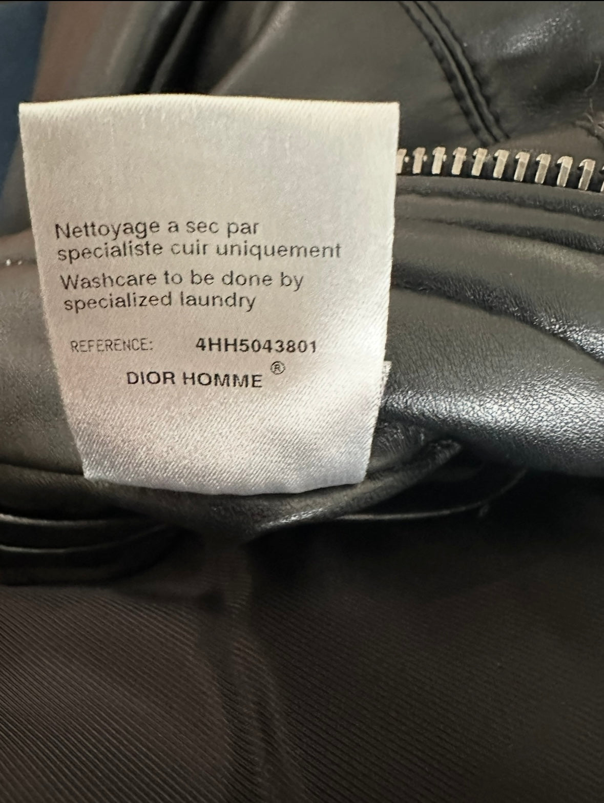 Dior Homme AW04 fur hooded leather jacket