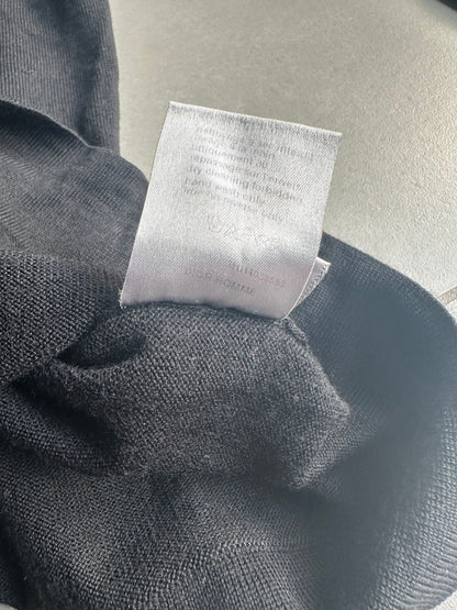 Dior Homme AW03 “Luster” waxed v-neck sweater