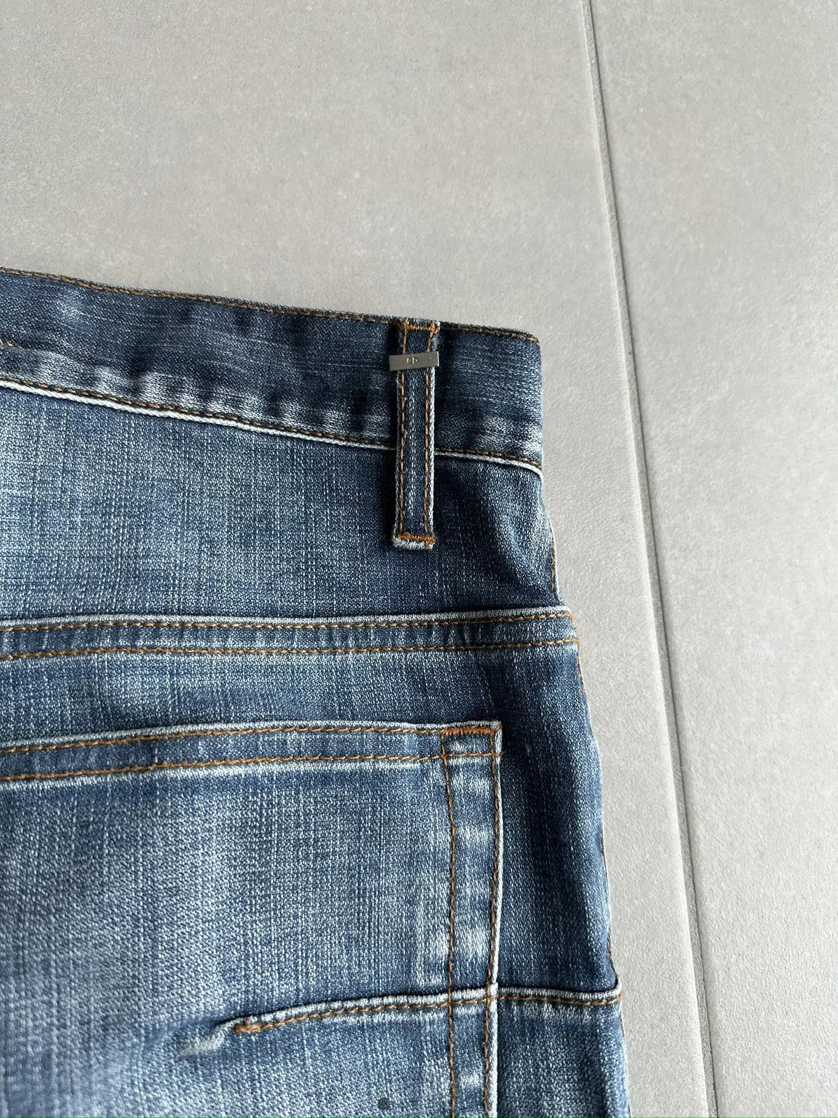 Dior Homme SS08 “Under My Car” paint splatter denim