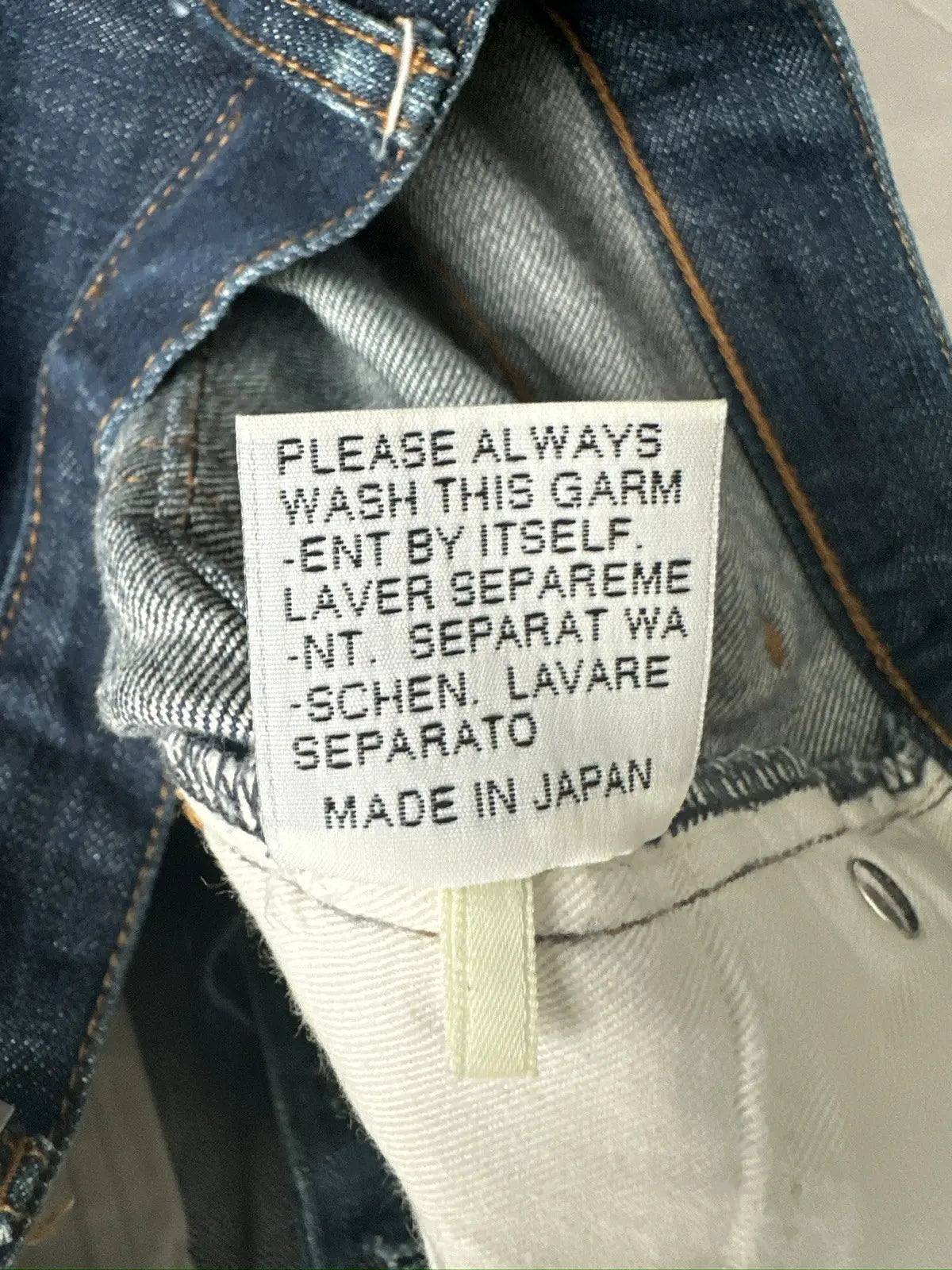 Dior homme AW07 “Navigate” raw MIJ jeans