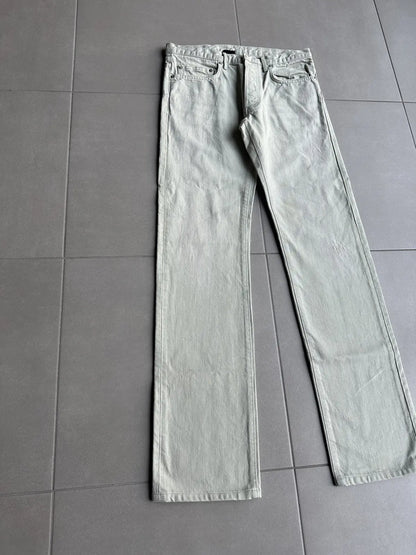 Dior Homme SS06 pastel green clawmark denim