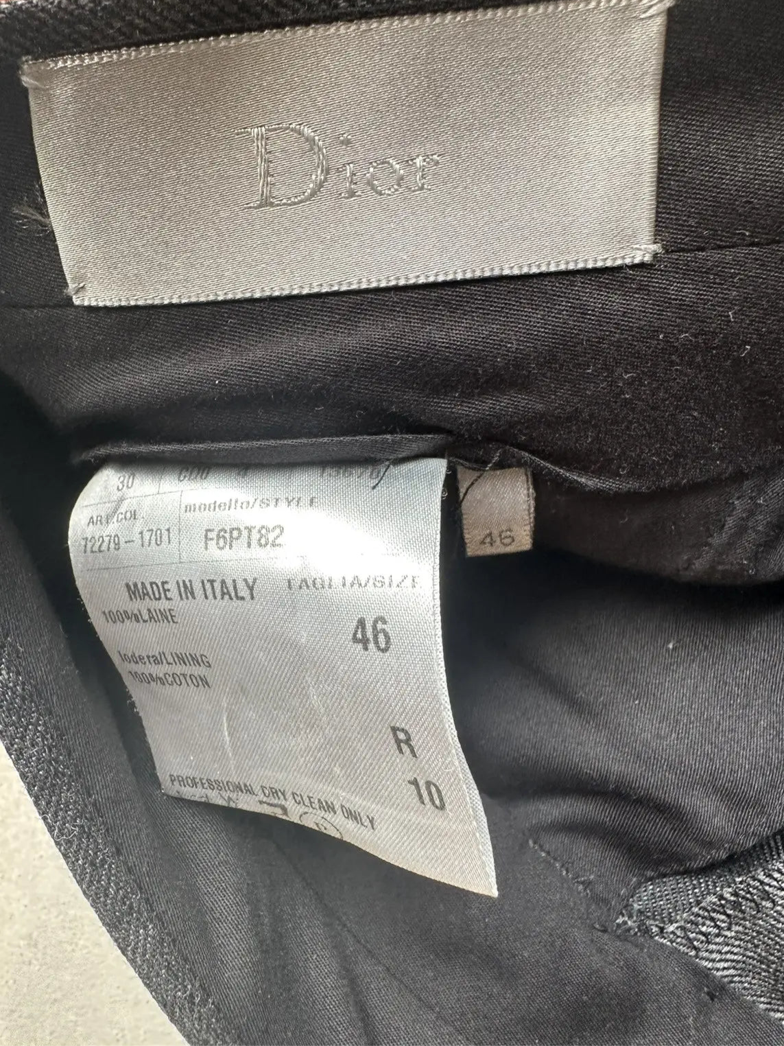 Dior Homme AW06 wide leg trousers