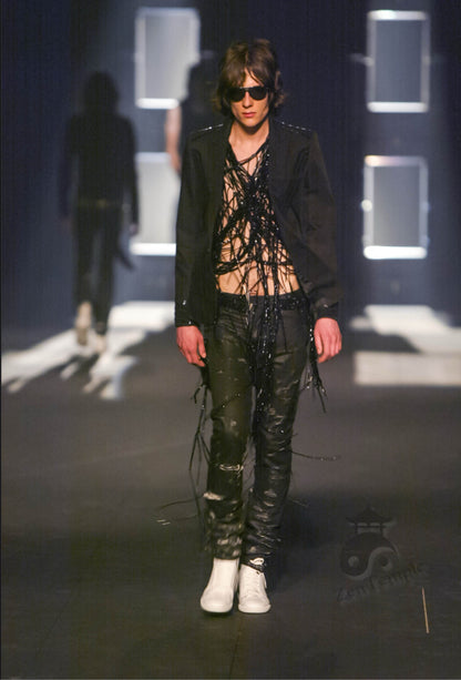 Dior Homme SS04 “strip” sequins blazer