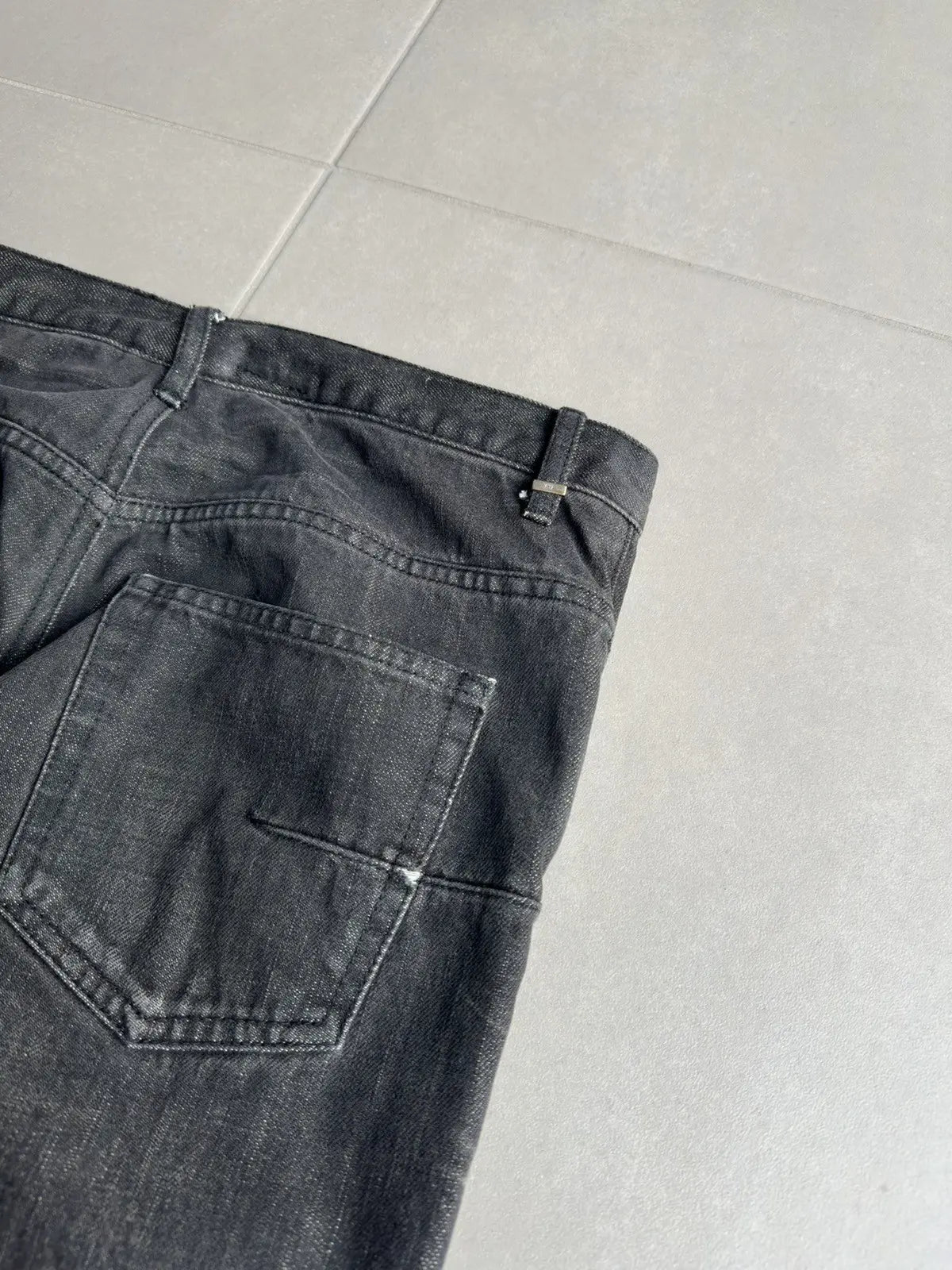 Dior Homme by Hedi Slimane whiskered black jeans