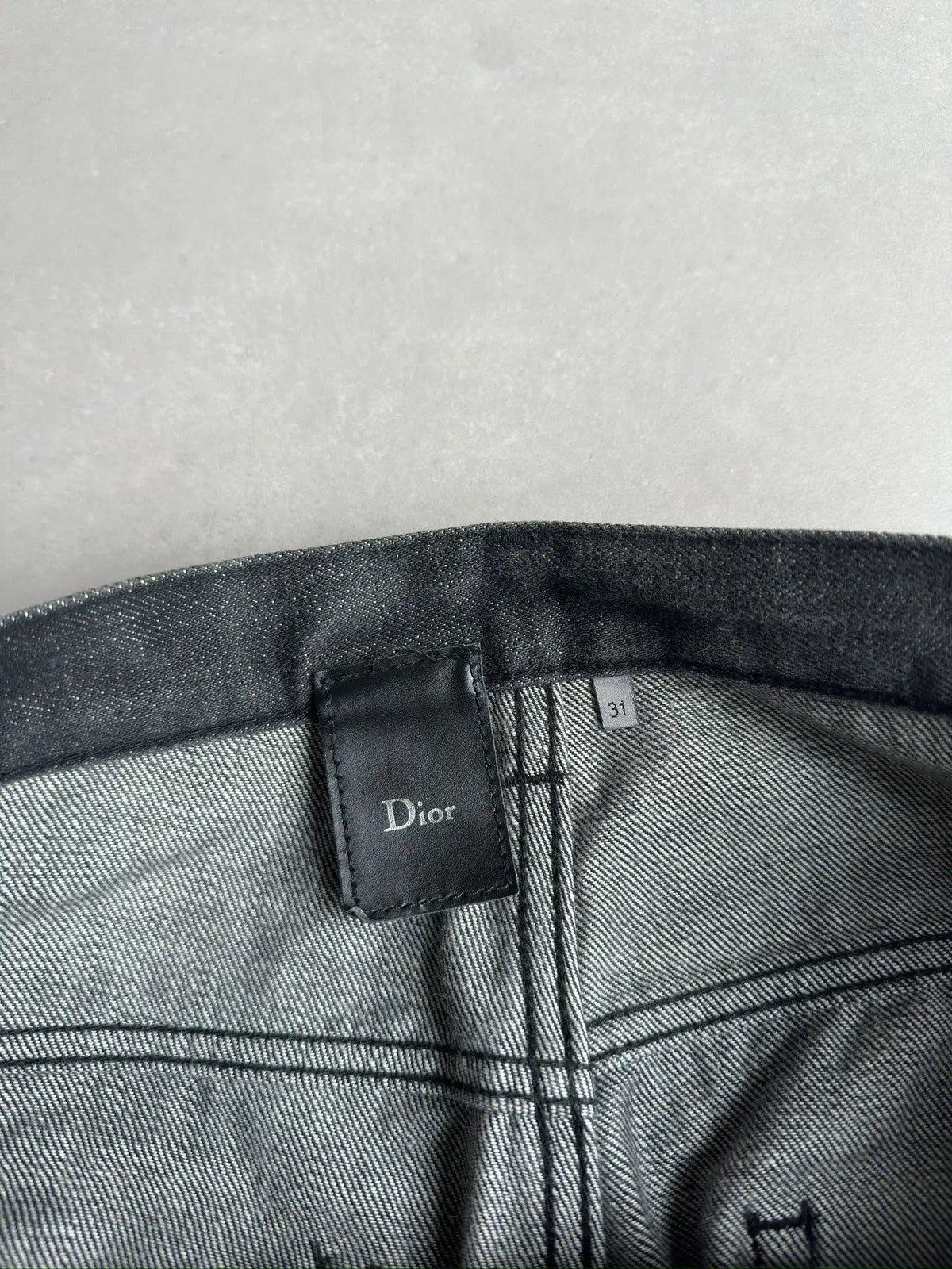 Dior Homme AW07 “Navigate” charcoal black MIJ denim