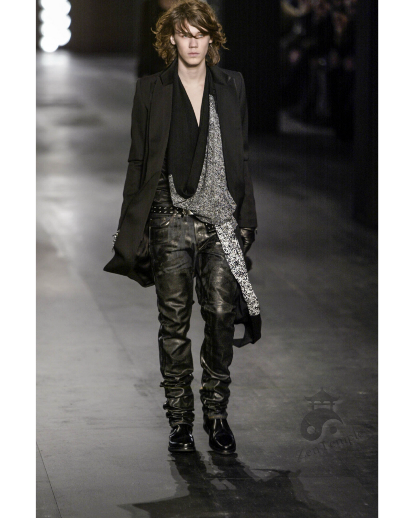 Dior Homme by Hedi Slimane AW03 "Luster" green waxed denim