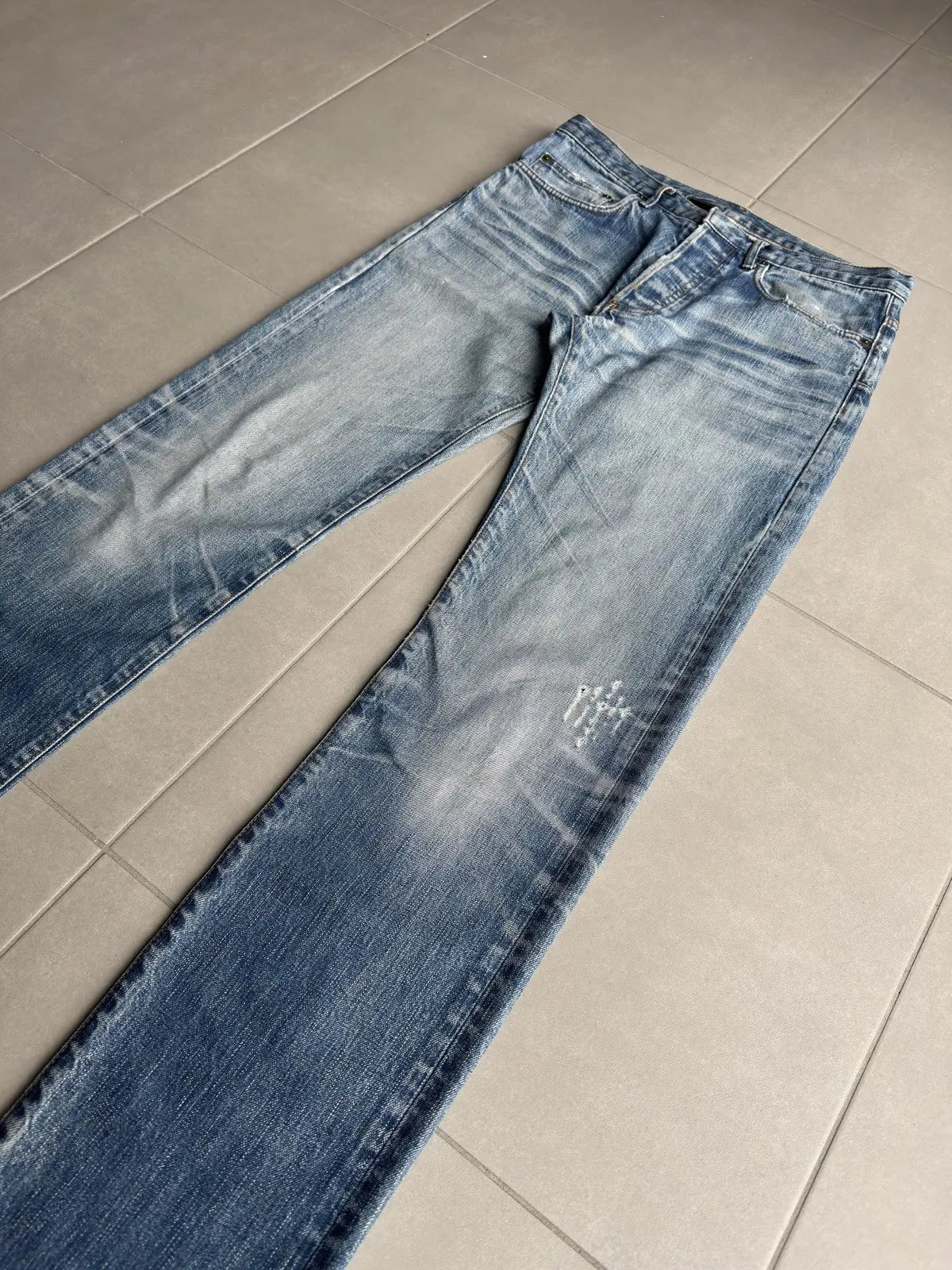 Dior homme AW06 “these grey days” washed clawmark jeans