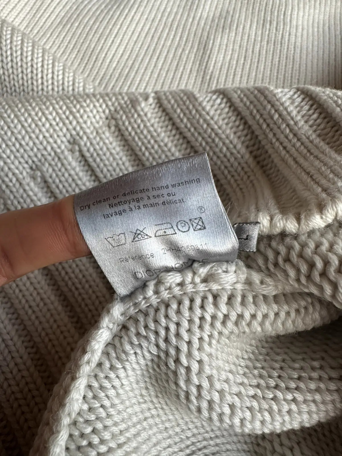 Dior Homme AW02 “Reflexion” merino wool divers knit