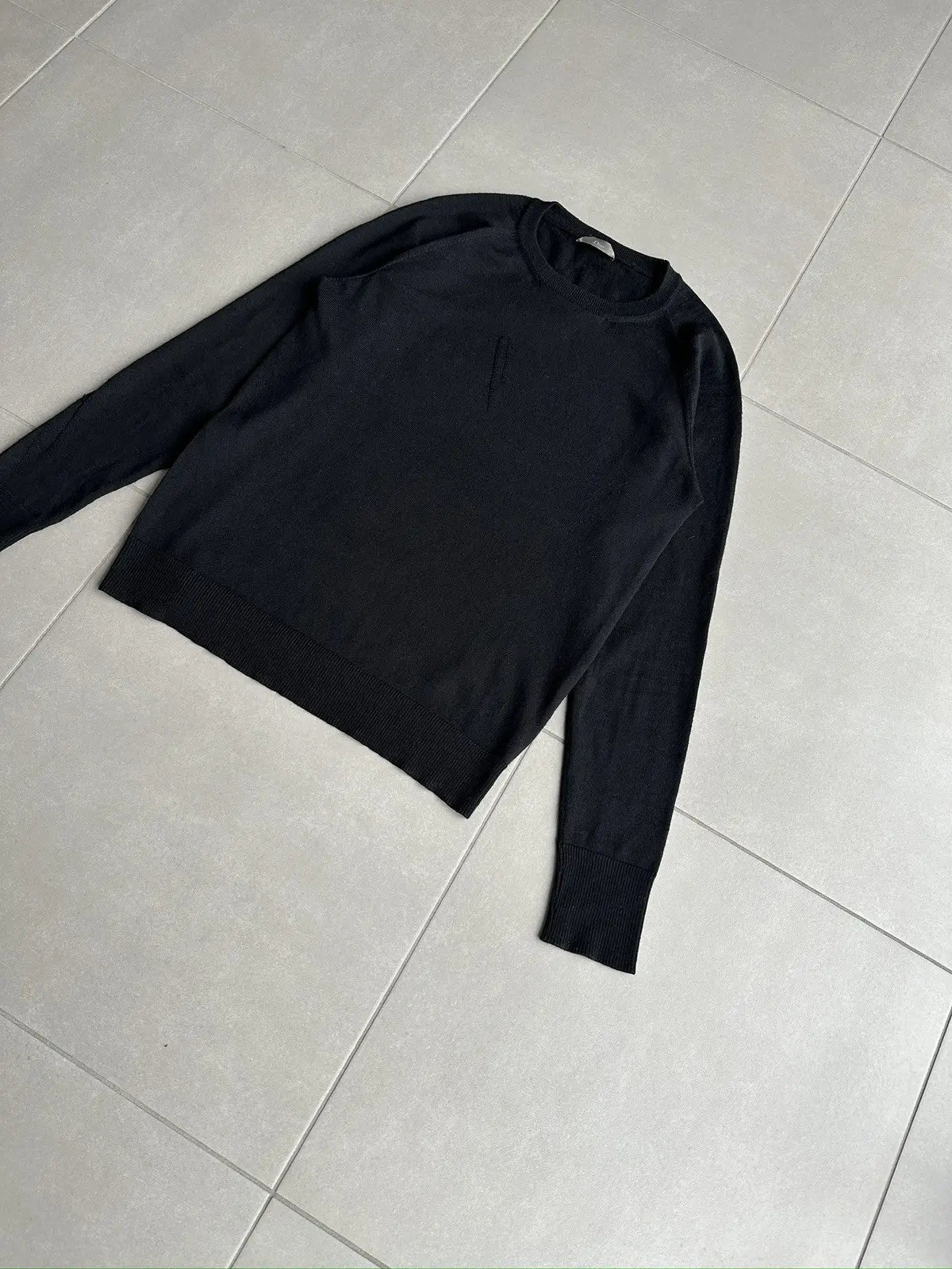 Dior Homme AW05 "in the morning" distressed wool sweater