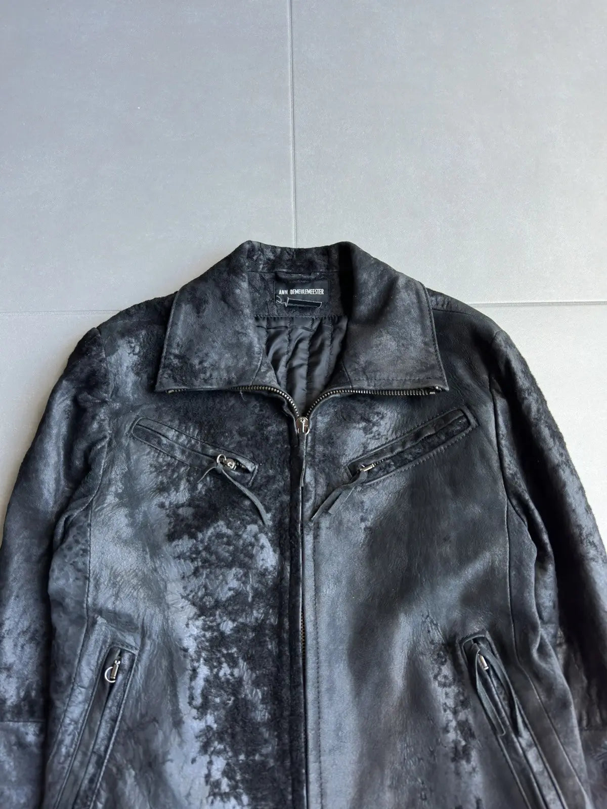Ann Demeulemeester FW02 raw sheepskin jacket
