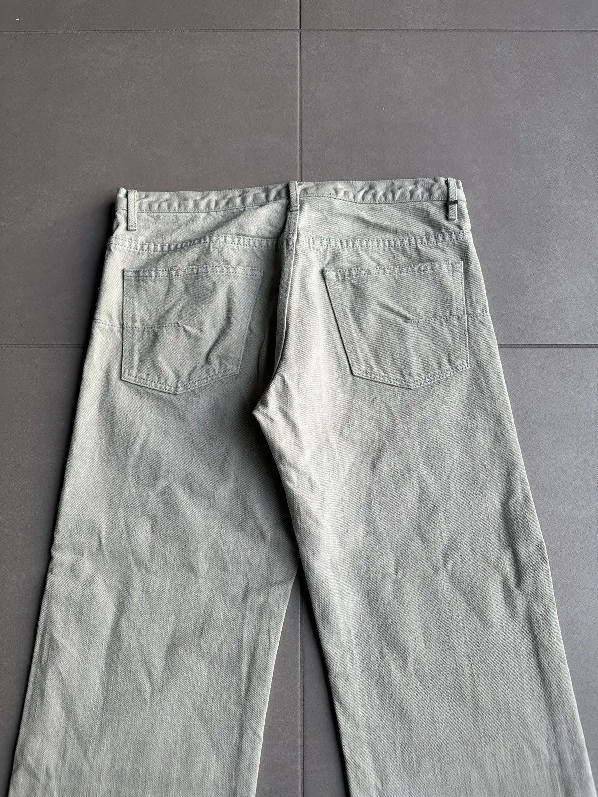 Dior Homme SS06 pastel green clawmark denim