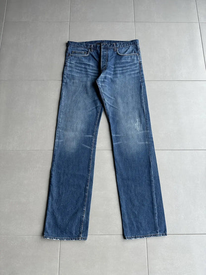 Dior Homme AW06 washed blue clawmark jeans