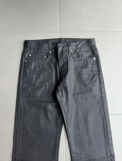 Dior Homme AW07 "navigate" polyurethane wax coated jeans