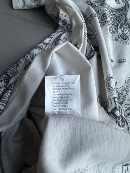 Balmain Homme AW09 distressed paisley print T-shirt