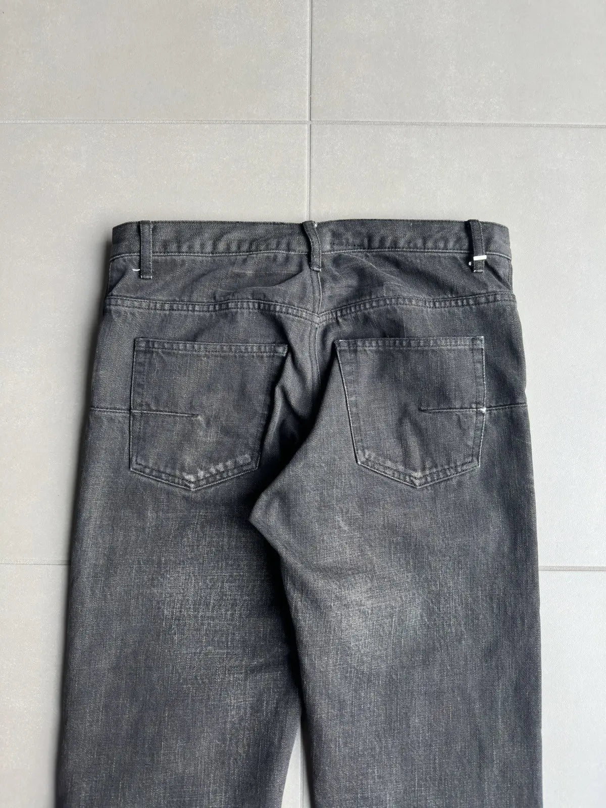 Dior Homme by Hedi Slimane whiskered black jeans