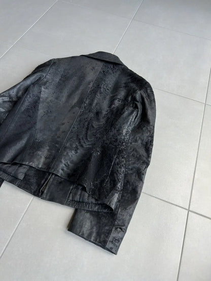 Ann Demeulemeester FW02 raw sheepskin jacket
