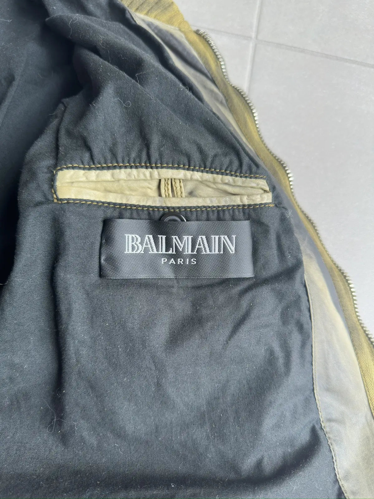 Balmain Homme SS10 Leather Bomber/Teddy jacket
