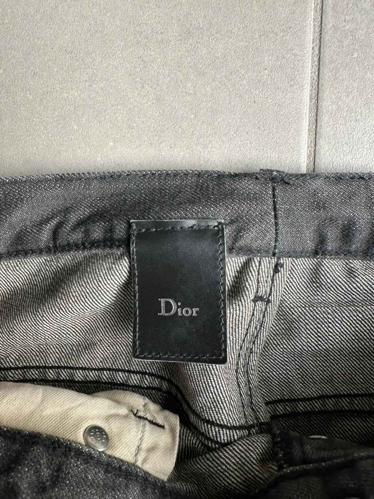Dior Homme by Hedi Slimane whiskered black jeans