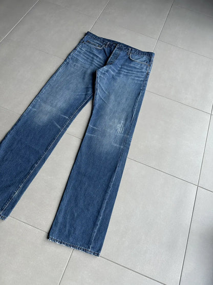 Dior Homme AW06 washed blue clawmark jeans