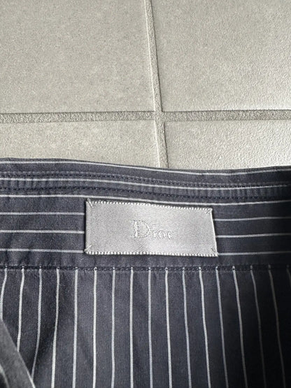 Dior Homme AW06 "These grey days" striped button up shirt