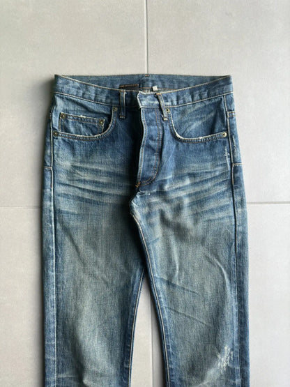 Dior homme by Hedi Slimane washed clawmark jeans