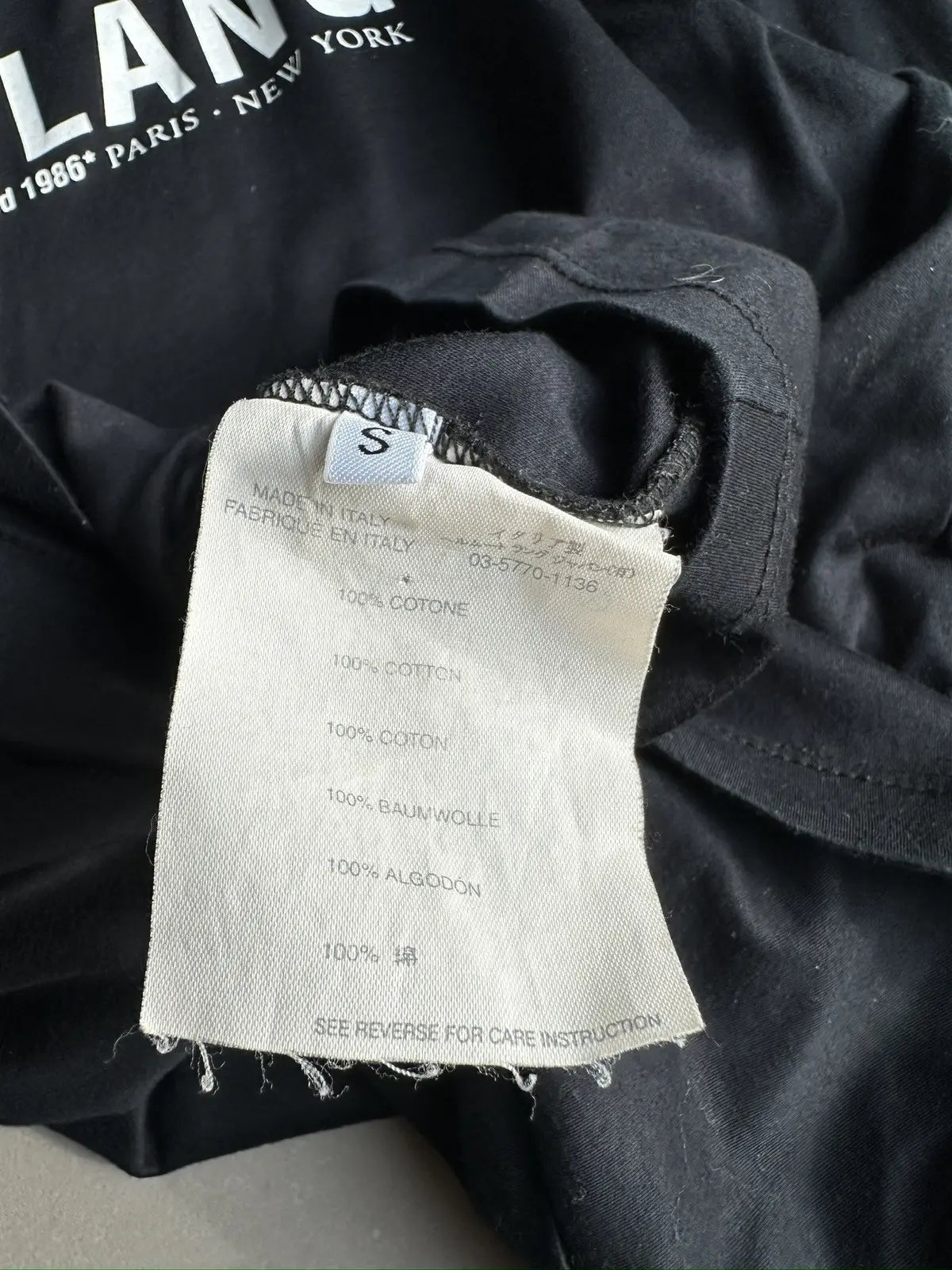 Helmut Lang AW2002 backstage long-sleeve shirt