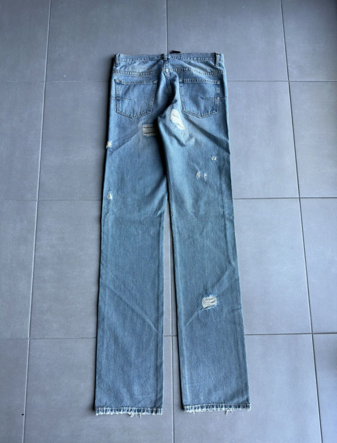 Dior Homme SS06 "The World Was A Mess, But His Hair Was Perfect" crash denim