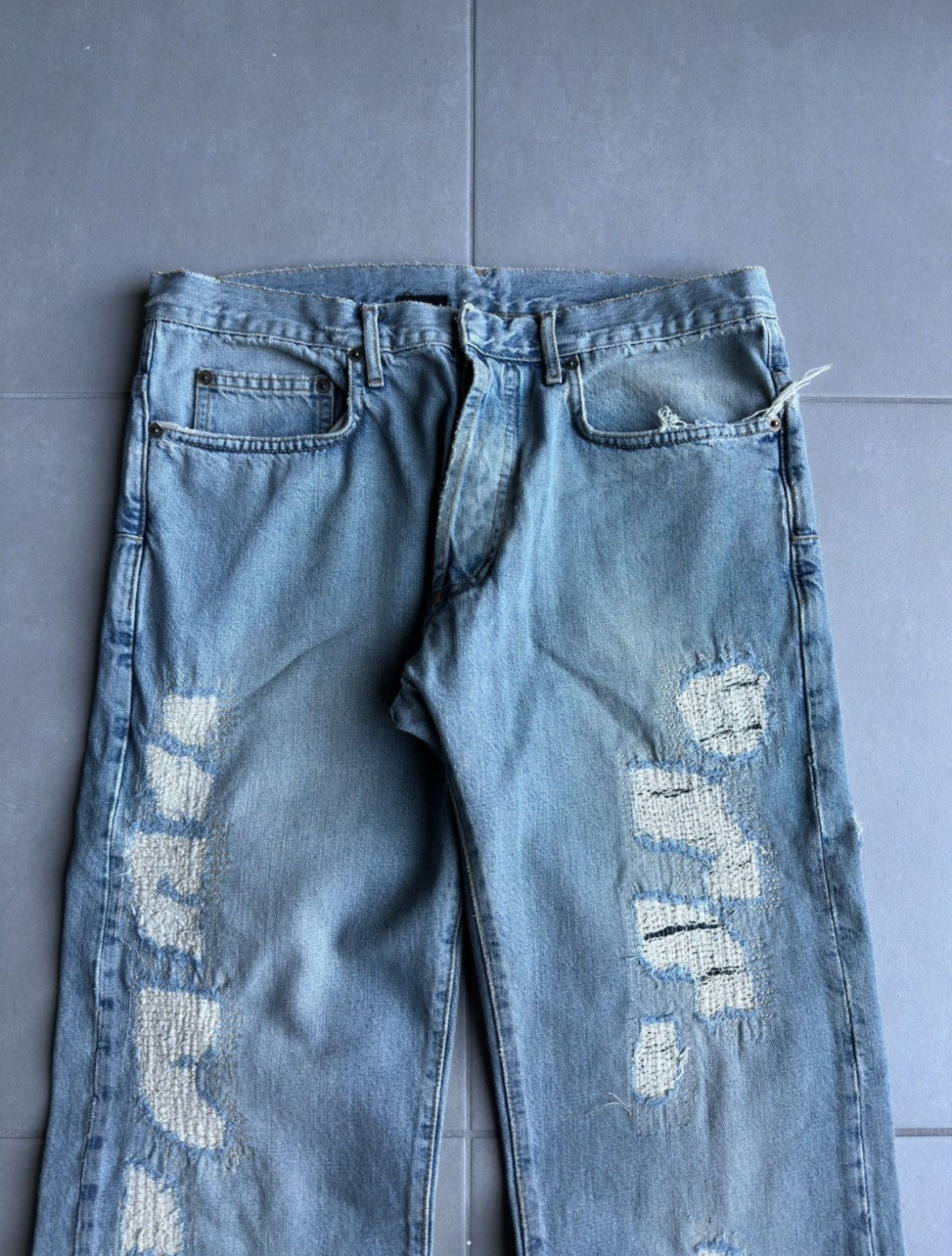 Dior Homme SS06 "The World Was A Mess, But His Hair Was Perfect" crash denim