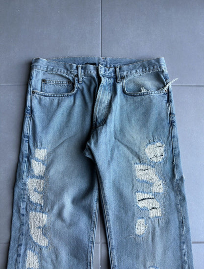 Dior Homme SS06 "The World Was A Mess, But His Hair Was Perfect" crash denim