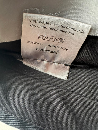 Dior Homme SS04 "strip" shiny wool trousers