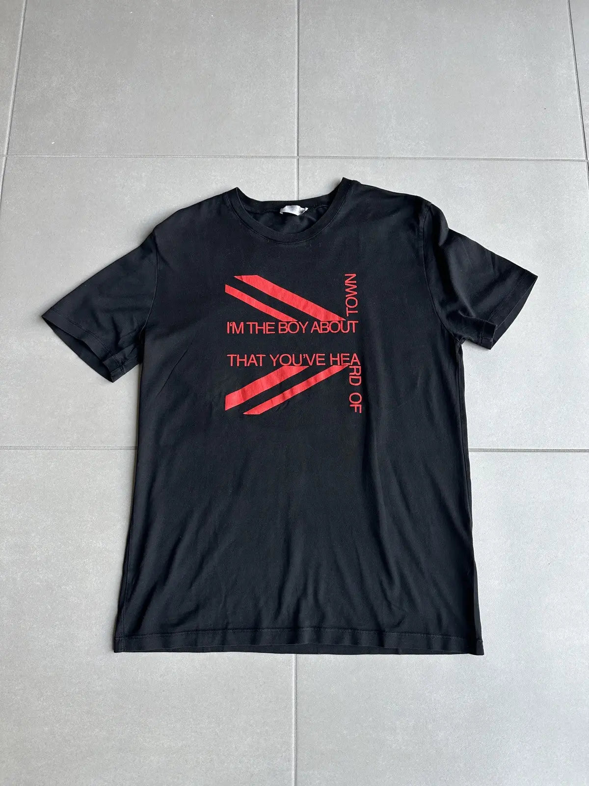 Dior Homme SS06 I’m The Boy About Town union jack t-shirt