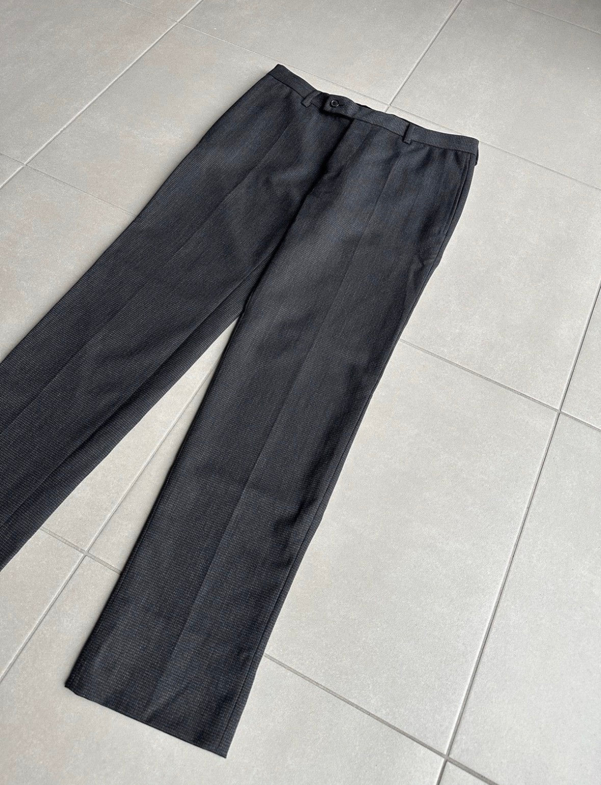 Dior homme AW07 "Navigate" textured wool trousers
