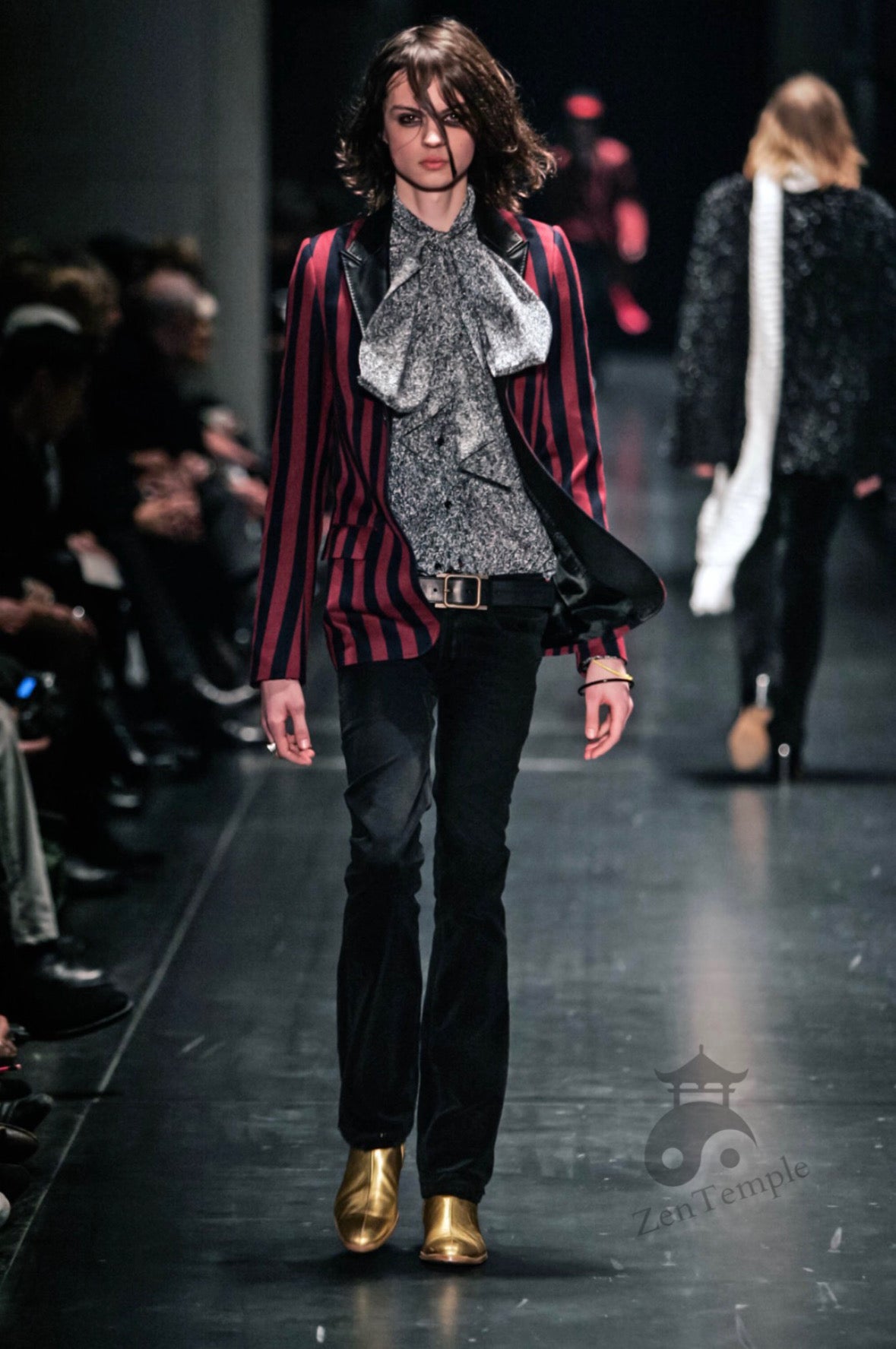 Dior Homme AW05 “In The Morning” leather trimmed Blazer