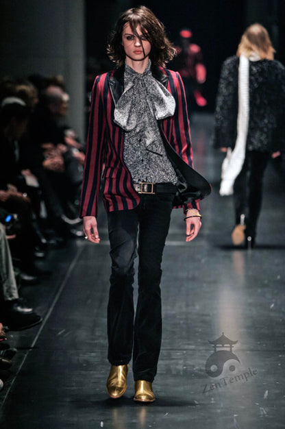 Dior Homme AW05 “In The Morning” leather trimmed Blazer