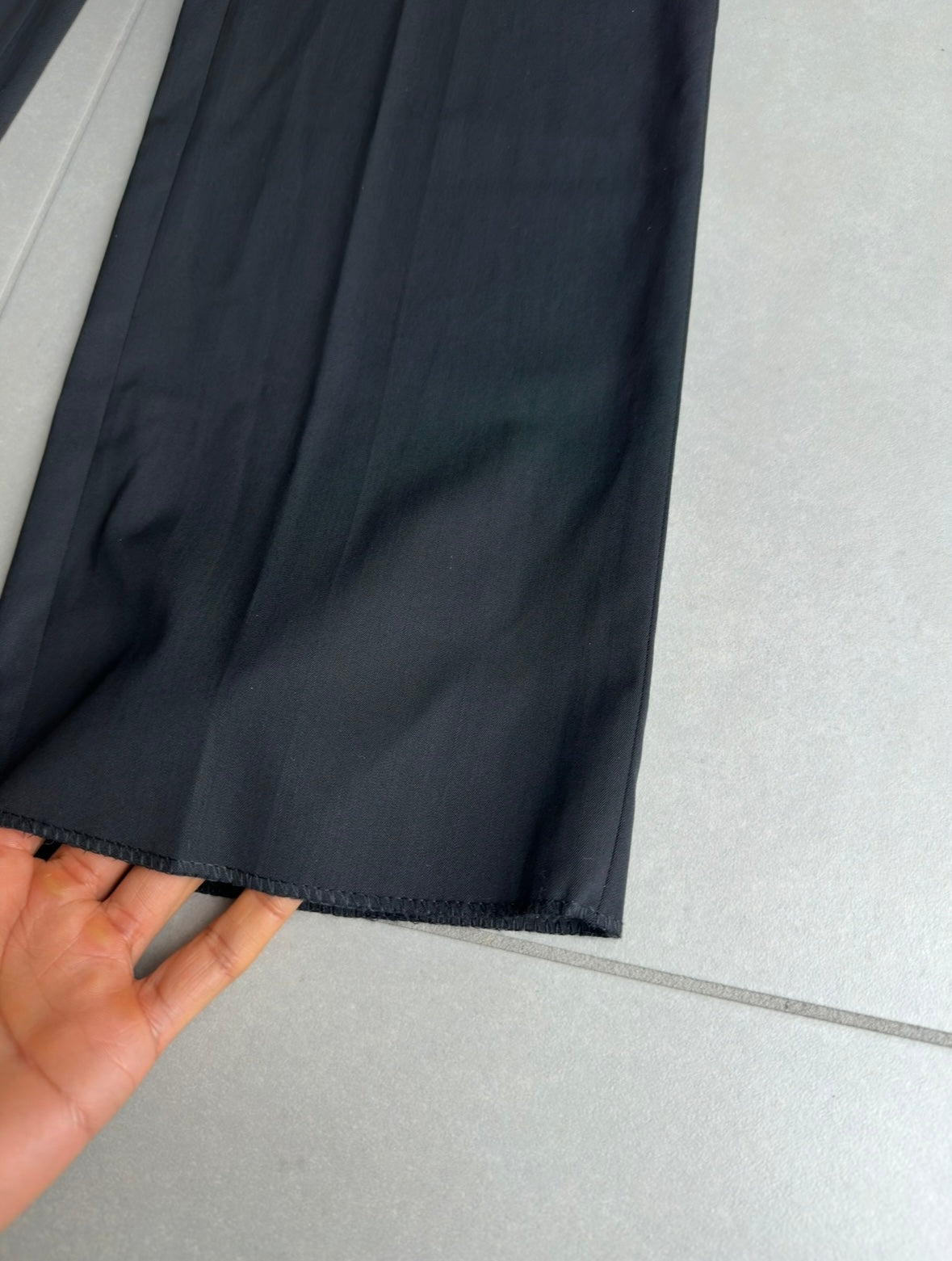 Dior Homme SS04 "strip" shiny wool trousers