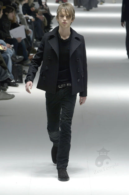 Dior Homme AW04 “VOTC” Double breasted cropped coat