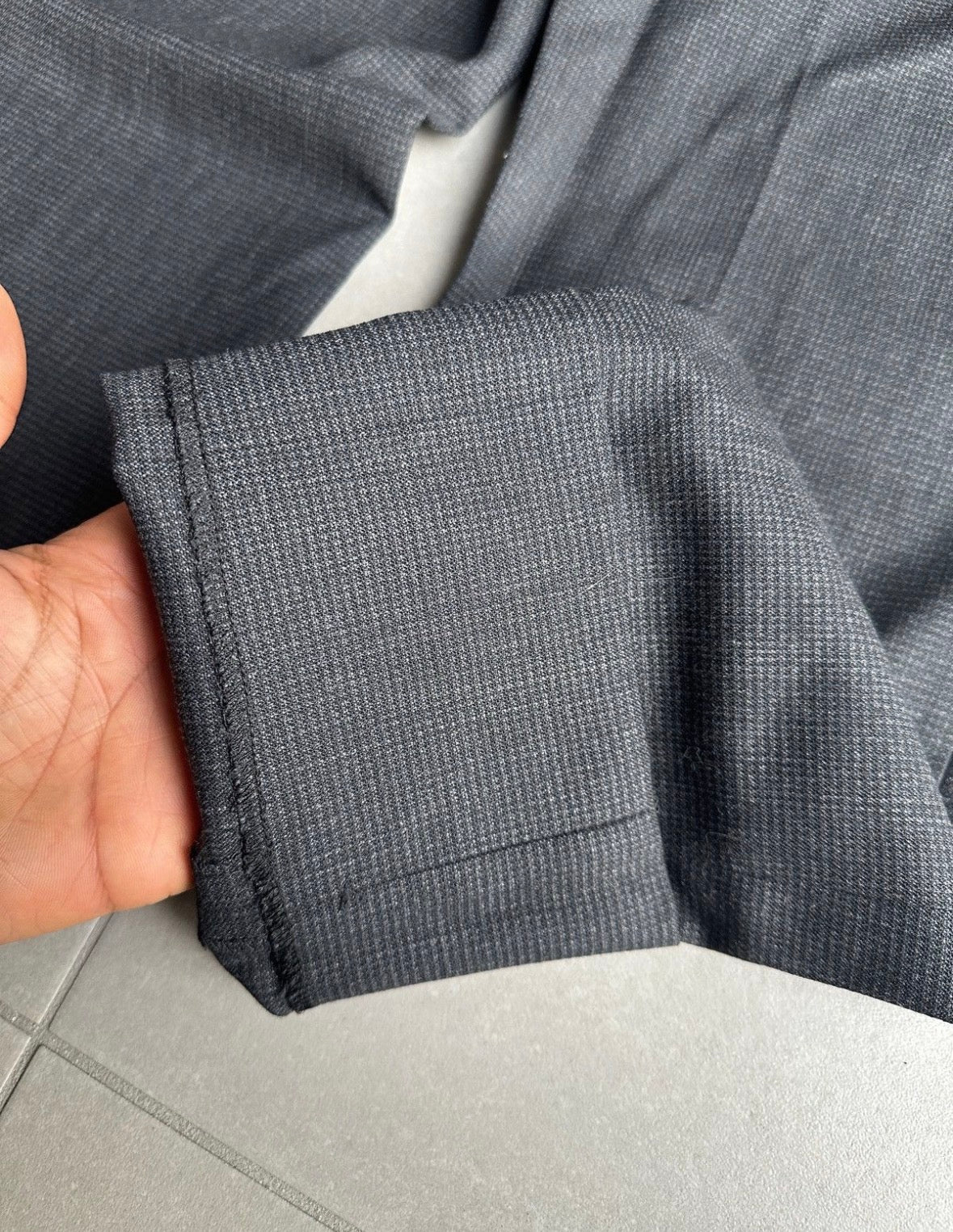 Dior homme AW07 "Navigate" textured wool trousers