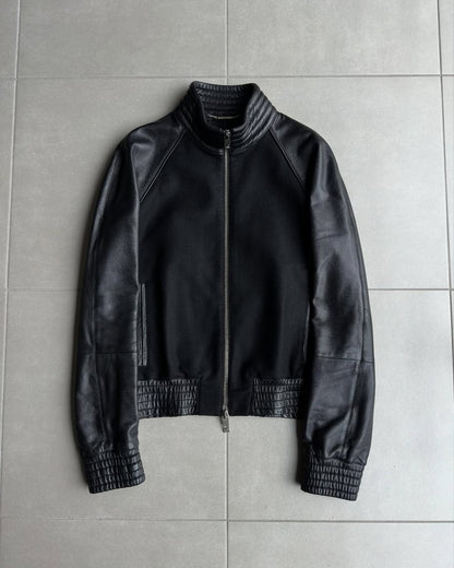Dior Homme AW04 “VOTC” wool/cashmere leather bomber jacket