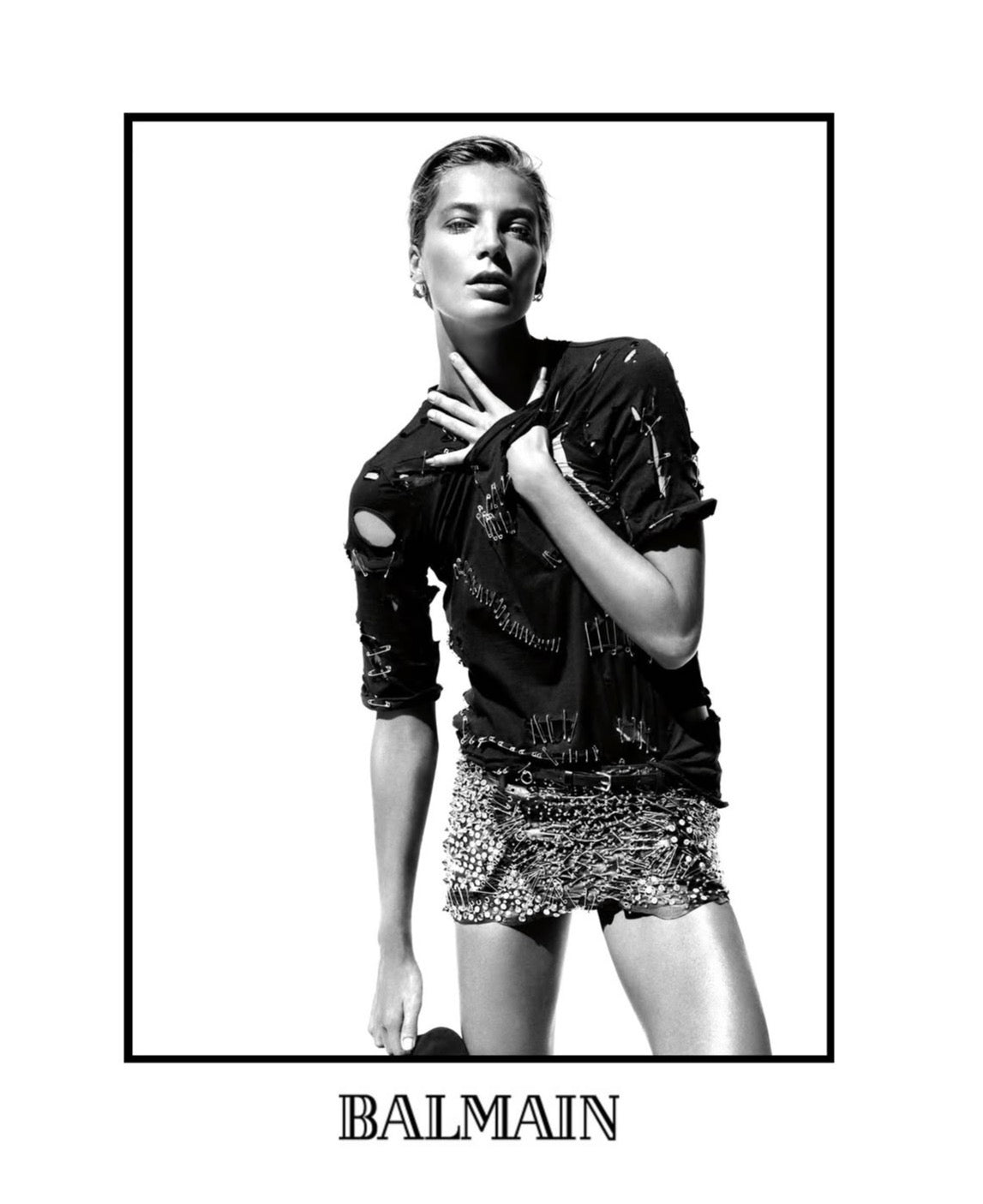 Balmain SS11 Safety pin destroyed t-shirt