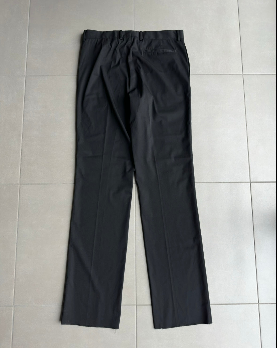 Dior Homme SS04 "strip" shiny wool trousers