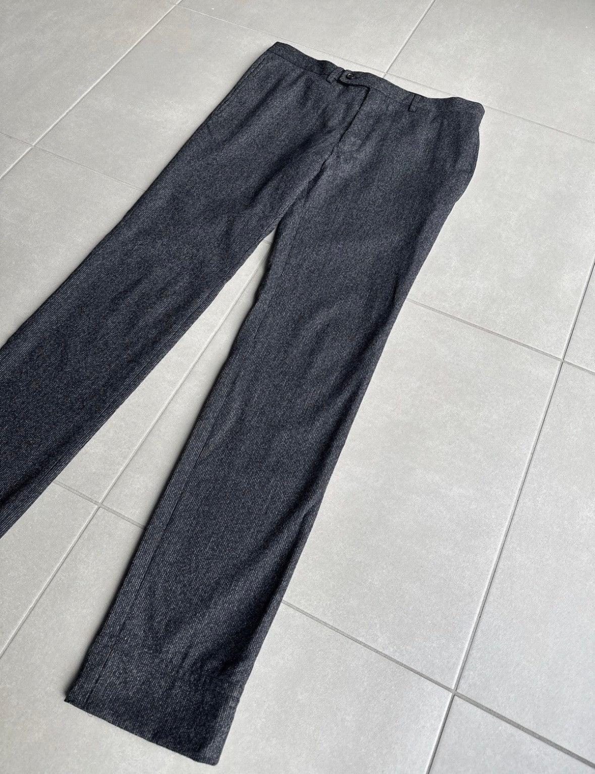 Dior homme AW07 "Navigate" patterned wool trousers