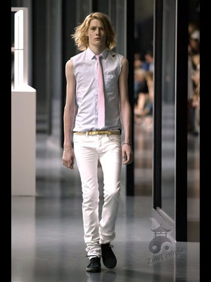 Dior Homme SS05 “BECK/Untitled” guitar motif button up shirt